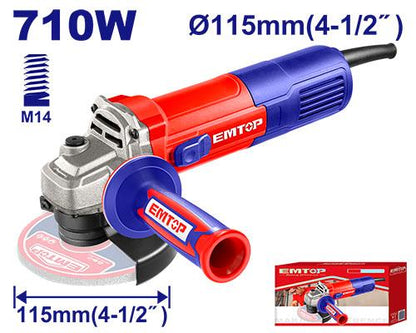 Meuleuse 115MM 710W EMTOP EAGR17181