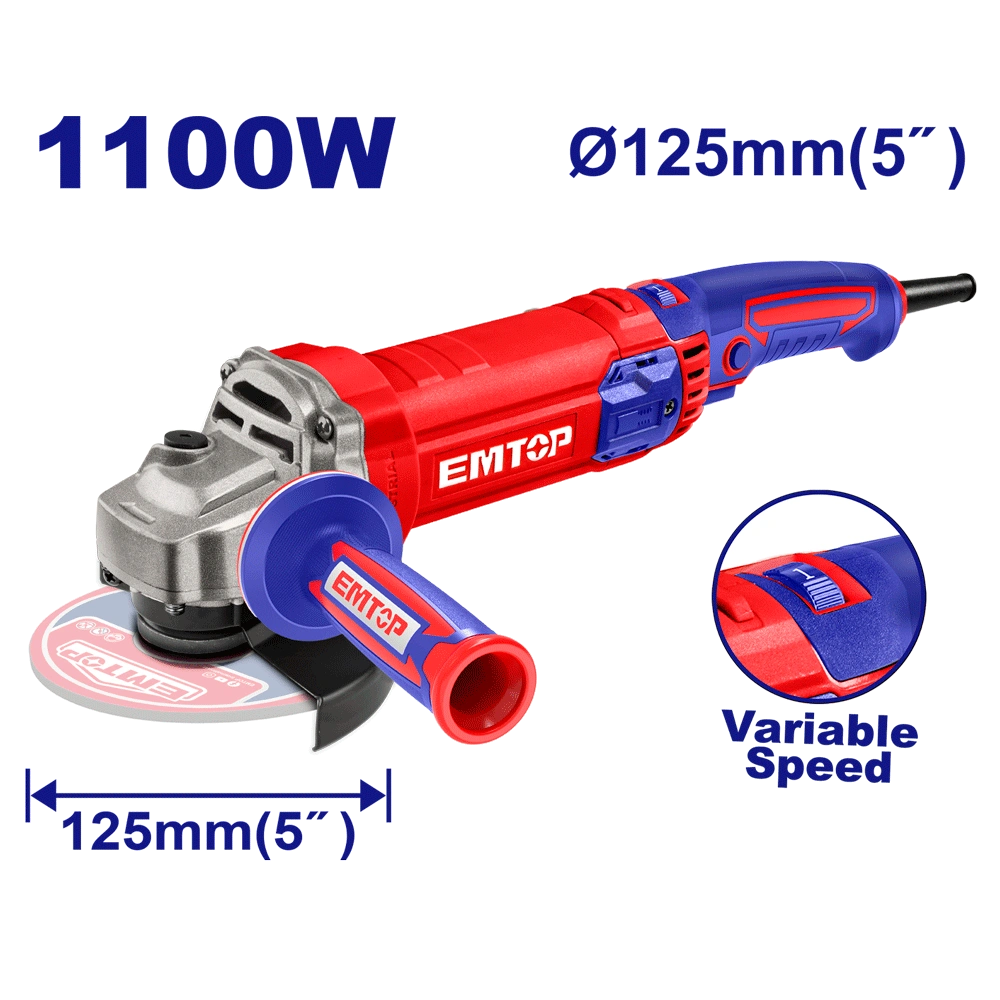 Meule 125 1100W a variateur EMTOP EAGRS11053