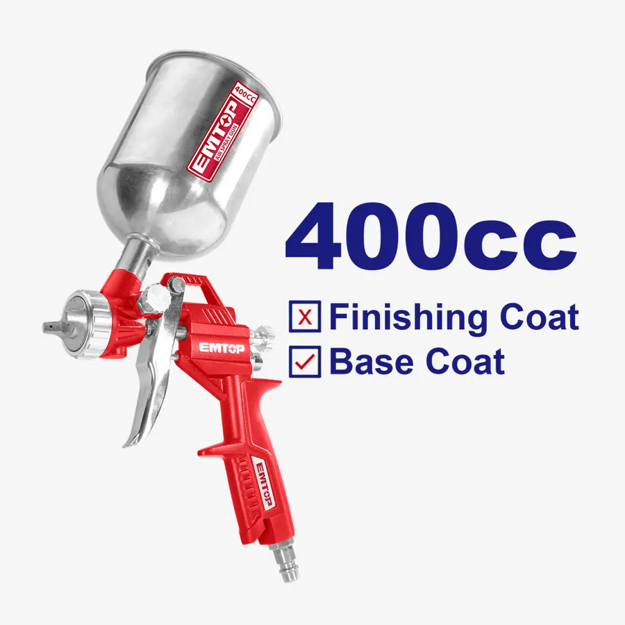 Pistolet de peinture 0.4L EMTOP EASG04001