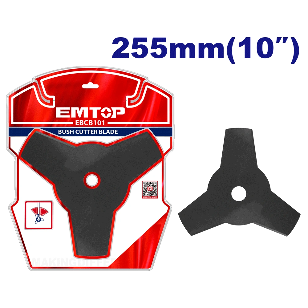 Lame de débroussailleuse 255MM EMTOP EBCB101