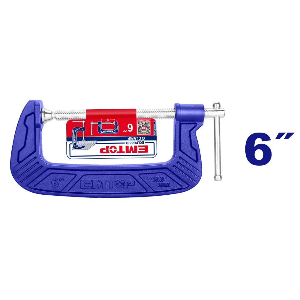 Serre joint g 6″ 150MM EMTOP ECLPG0601