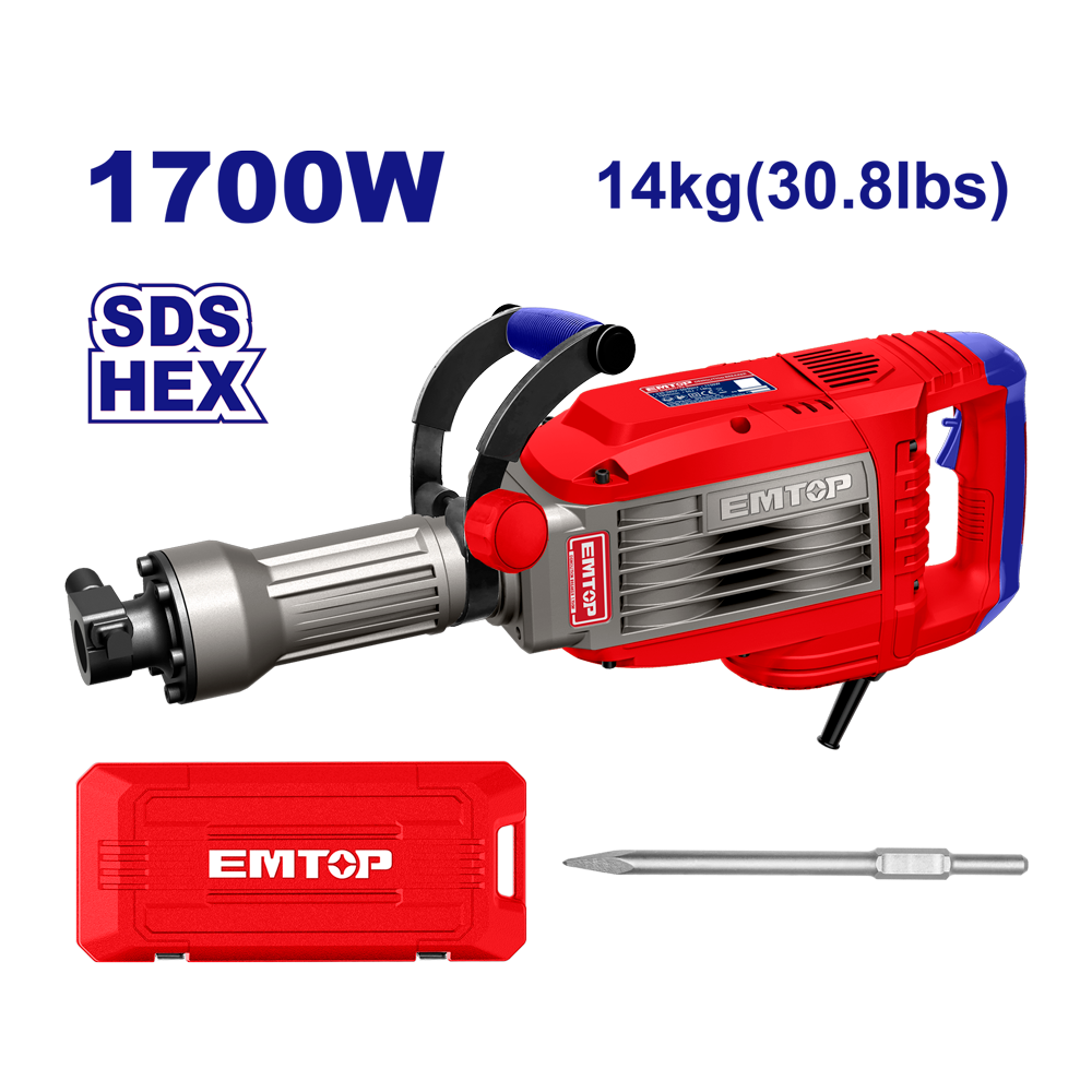 Demolisseur 14KG 1700W 50J EMTOP EDBRH1703