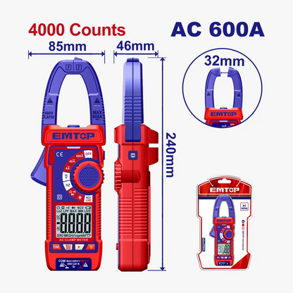 Pince ampèremétrique num- AC 600A EMTOP EDMR766001