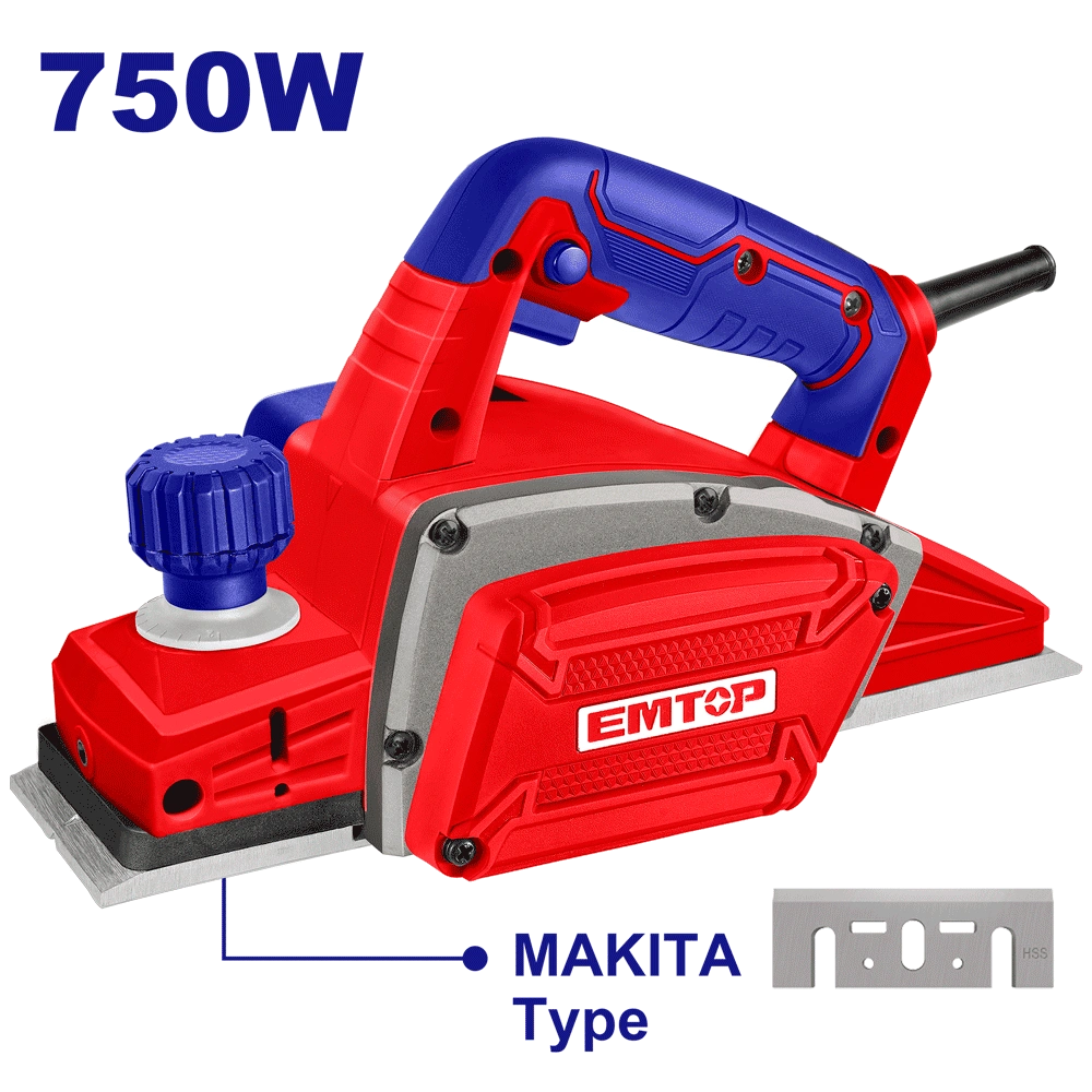 Rabot á bois 750W EMTOP EECR0751