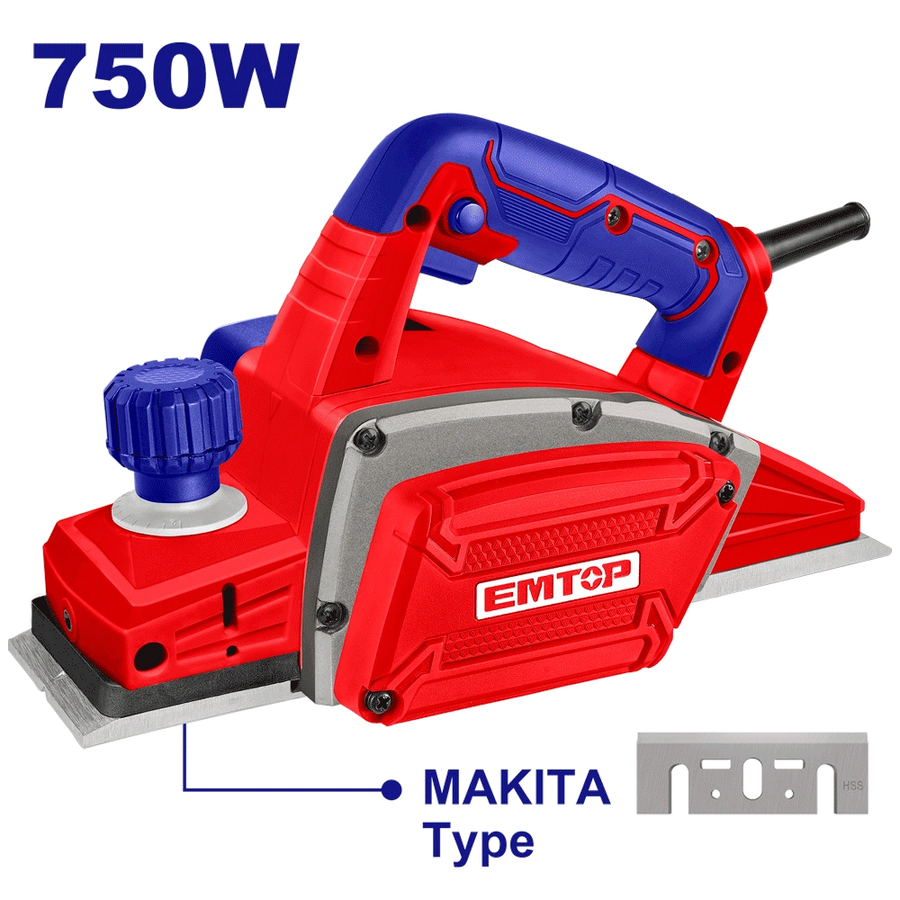 Rabot á bois 750W EMTOP EECR0751