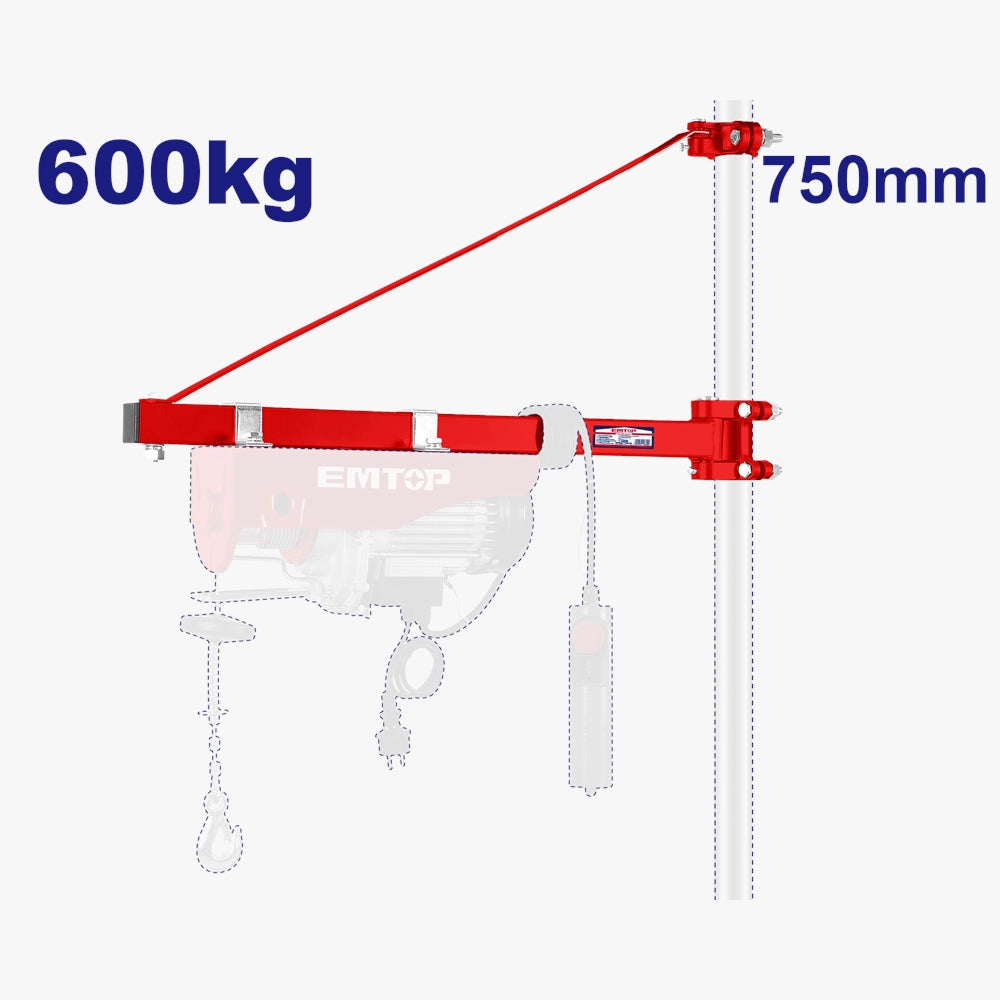 Support pour treuil EMTOP EEHS6001