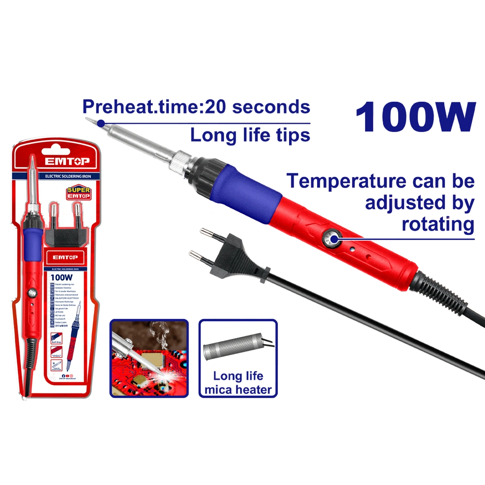 Fer á souder électrique 100W EMTOP EESL10010