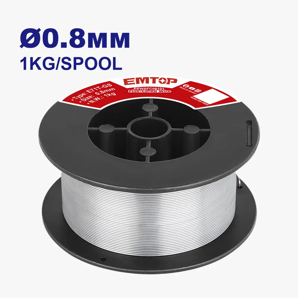 Fil fourré D-0.8MM 1KG EMTOP EEWSFC08101