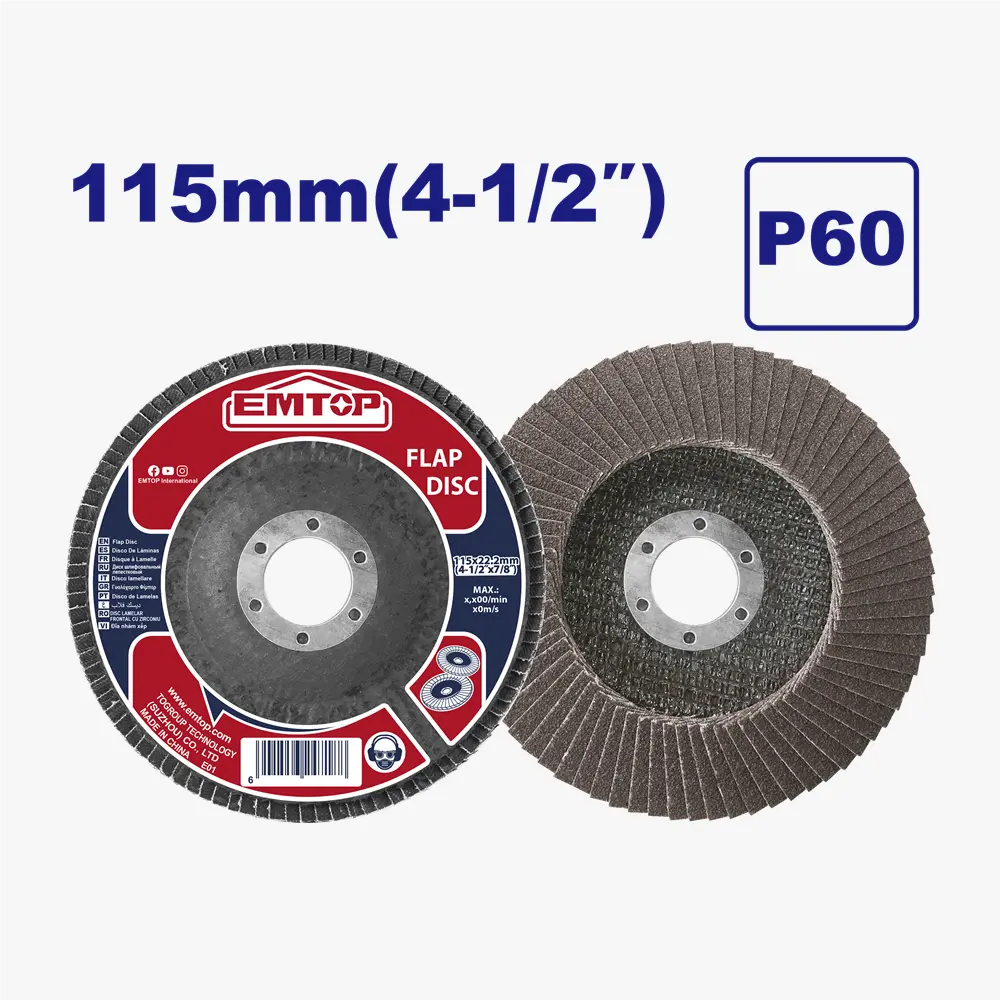 Disque a lamelle 115MM P60 EMTOP EFDS1154