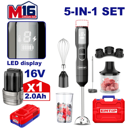 Batteur et mixeur 5EN1 16V EMTOP EFN056K