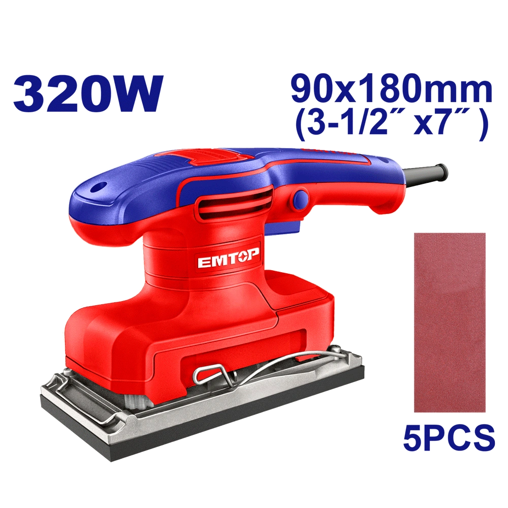 Ponceuse de finition 320W 90X180 EMTOP EFSR3206