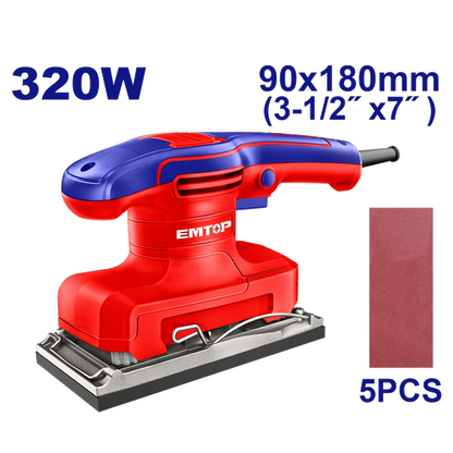 Ponceuse de finition 320W 90X180 EMTOP EFSR3206