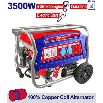 Groupe électrogène 220V ess 3.5KVA EMTOP EGGRD3511