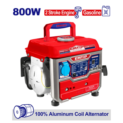 Groupe électrogène 220V ess 0.8KW EMTOP EGGRR0821
