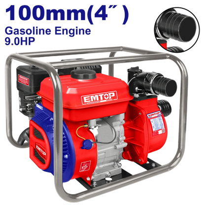 Motopompe essence 9CV 4″ 1500l/MIN EMTOP EGWP10012