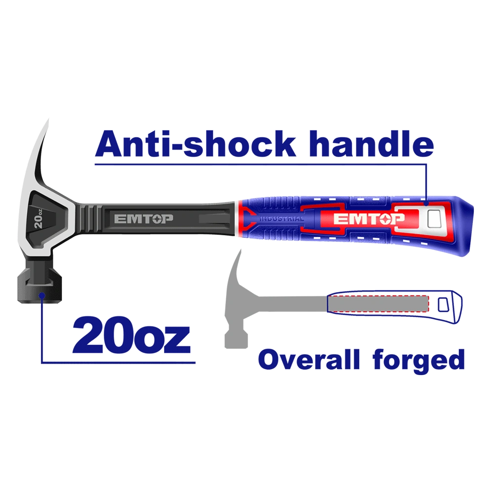 Marteau arrache clous 560G EMTOP EHAMCH2020