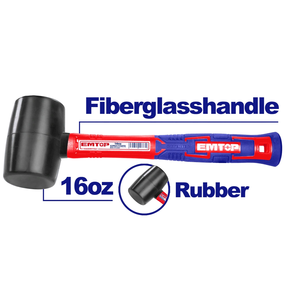 Maillet caoutchouc 450G m-fibrev EMTOP EHAMRH1601