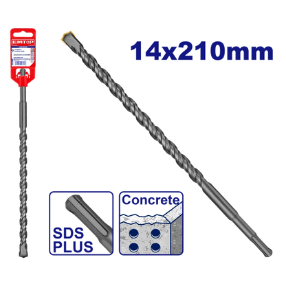 Mèche SDS plus Ø14X210MM EMTOP EHDR11403