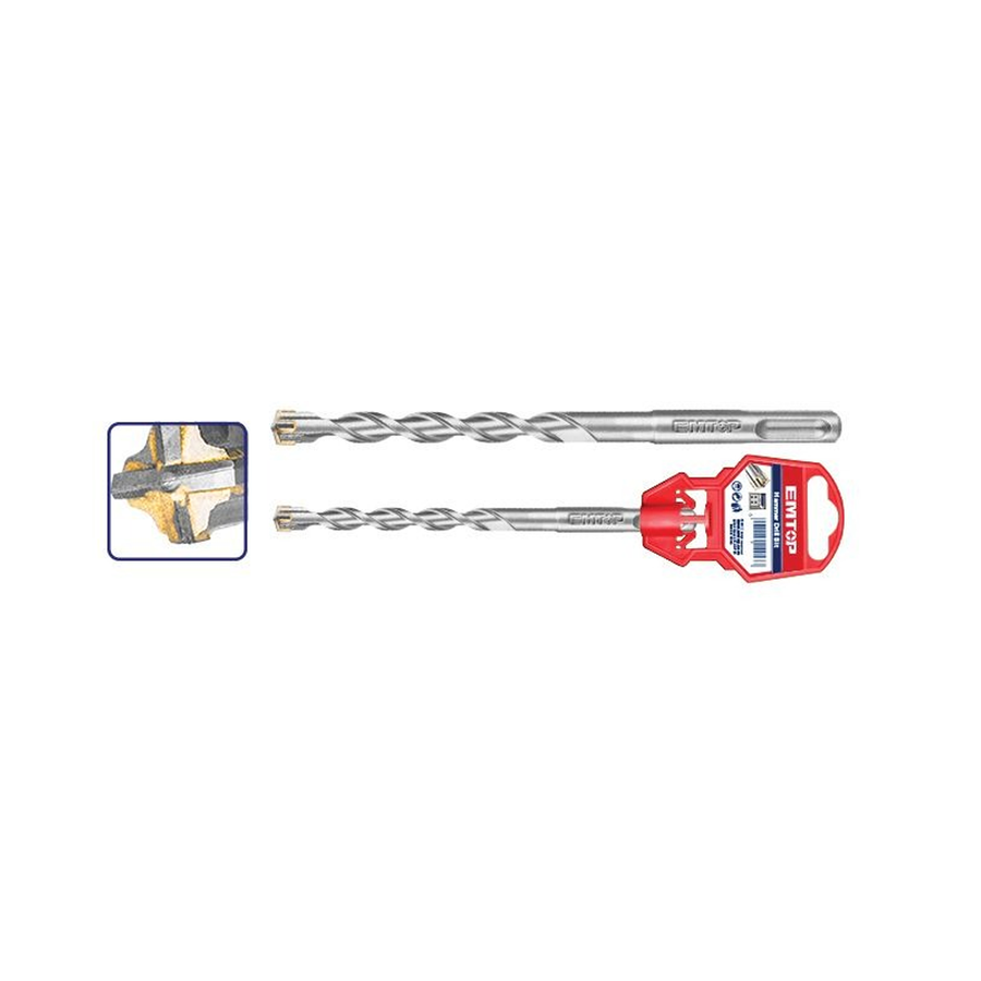Mèche á beton SDS plus 4T 12X210 EMTOP EHDR221203
