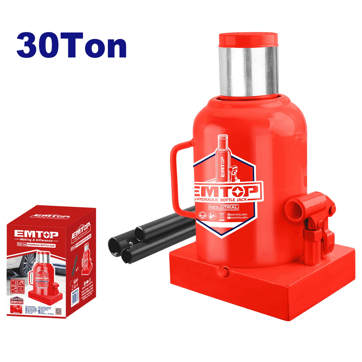 Cric bouteille 30T EMTOP EHJK1301