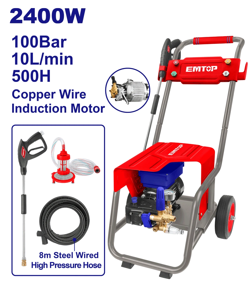 Nettoyeur haute press 2400W 100B EMTOP EHPW30018