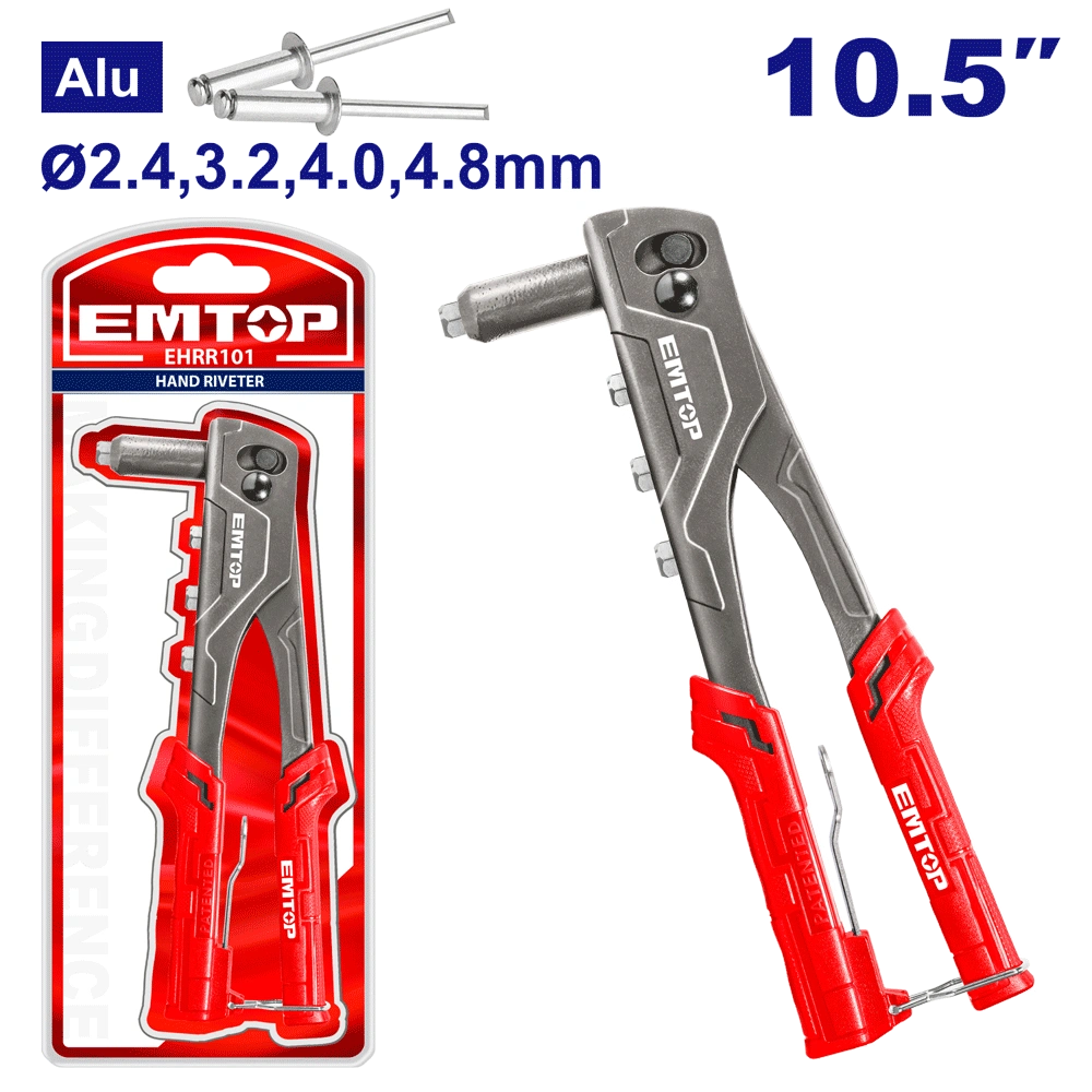 Pince á rivet 10.5″ 265MM 2.4-4.8MM EMTOP EHRR101