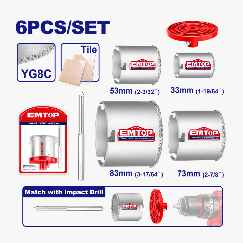 Coffret scie a cloche 33-73 EMTOP EHSW2062