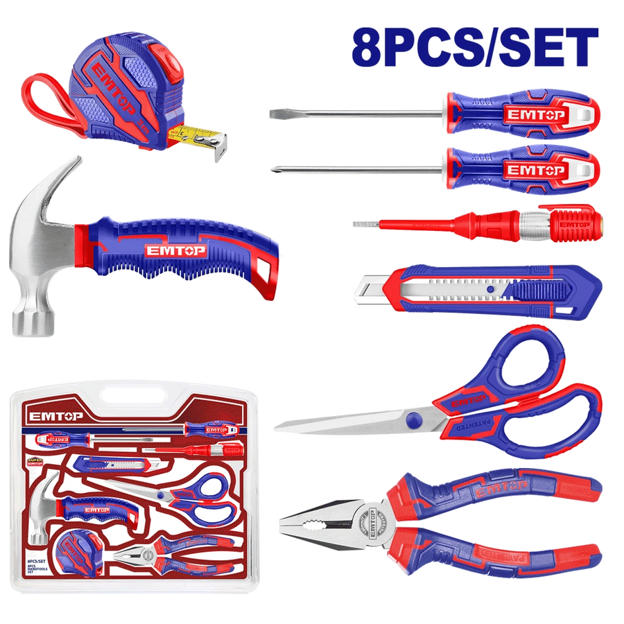 Kit outils à main 8P EMTOP EHTS01081