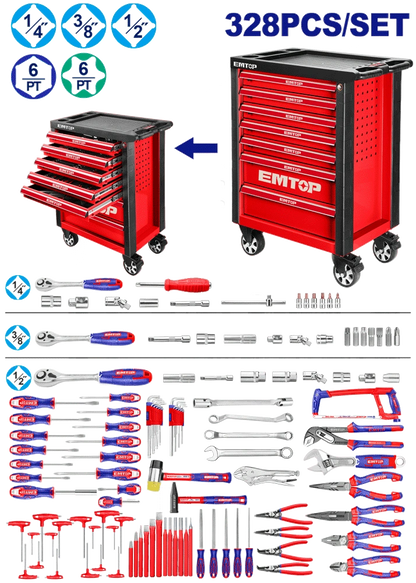 Servante á outils 7 tiroirs 328P EMTOP EHTS03281