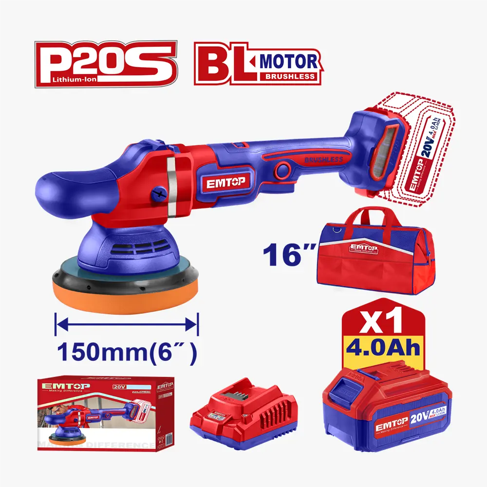 Ponceuse polisseuse 20V 1B4AH EMTOP ELAP20151