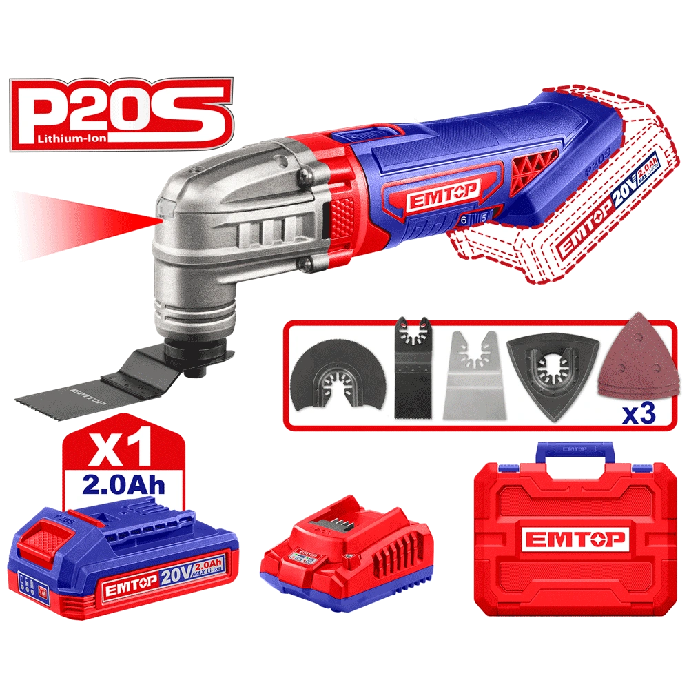 Outil multifonctions 20V EMTOP ELMF20221