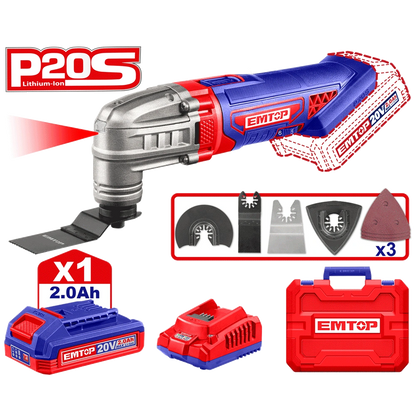 Outil multifonctions 20V EMTOP ELMF20221