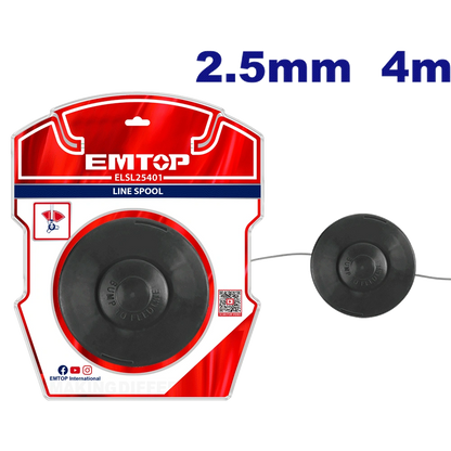 Bobine fil débroussailleuse 4M EMTOP ELSL25401