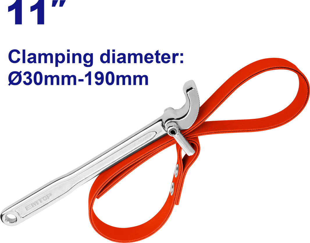 Cle filtre a sangle 30-190MM EMTOP EMAW3311
