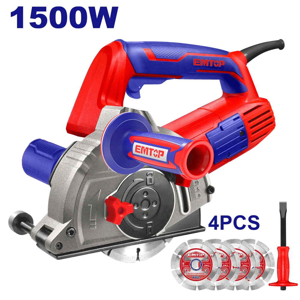 Rainureuse 125 1500W +4 dis EMTOP EMCR15001