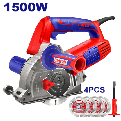 Rainureuse 125 1500W +4 dis EMTOP EMCR15001