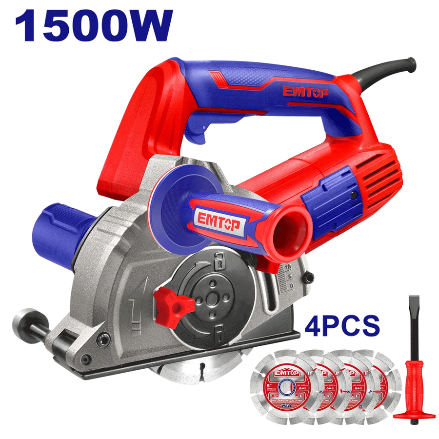 Rainureuse 125 1500W +4 dis EMTOP EMCR15001