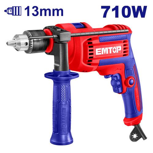 Perceuse à percussion 13MM 710W EMTOP EMDL0716