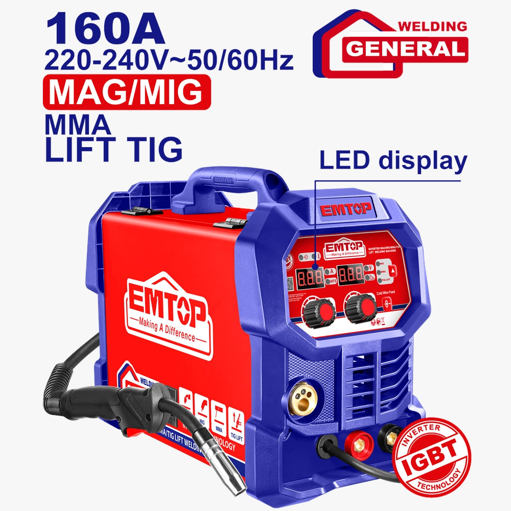 Poste soudure mag/mig/mma/tig lift EMTOP EMGT1652