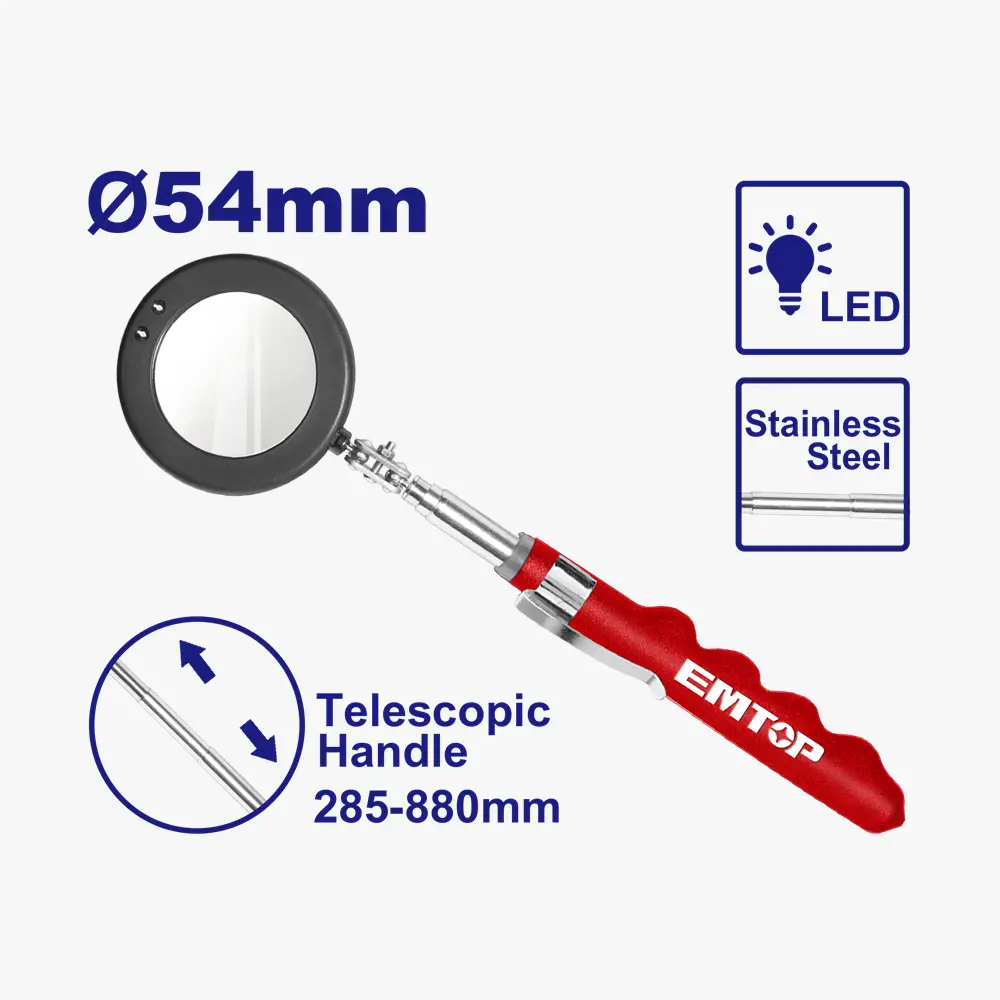 Miroir télescopique D54MM EMTOP EMTU1688