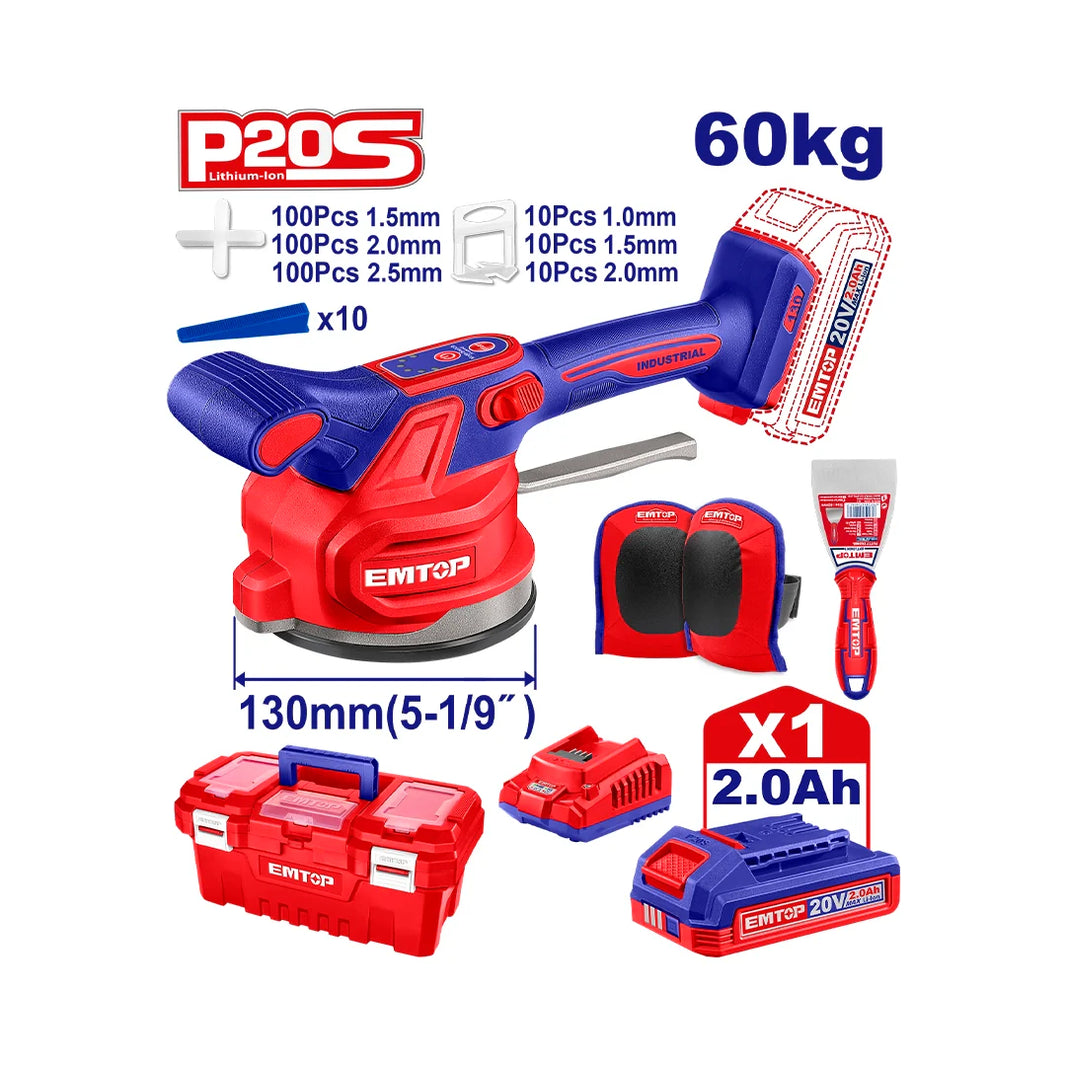 Ventouse pose carrelage 60KG 1B EMTOP EMTVM20018