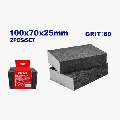 Bloc de ponçage 100X70X25 G80 EMTOP EMUK1501