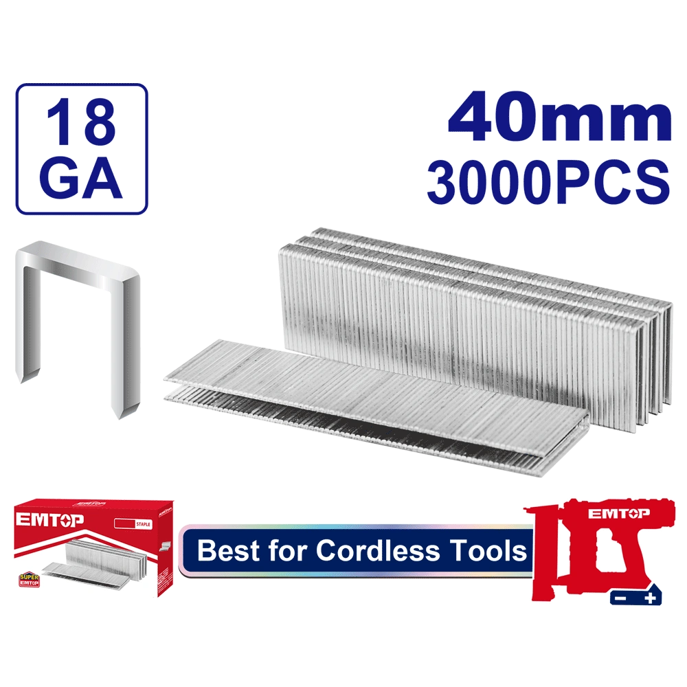Agrafes 40MM (3000)EMTOP ENAL18403