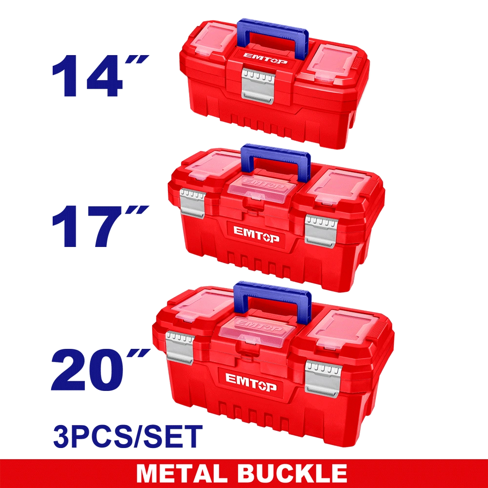 Jeu 3 caisse á outils 14″17″20″ EMTOP EPBXK0302