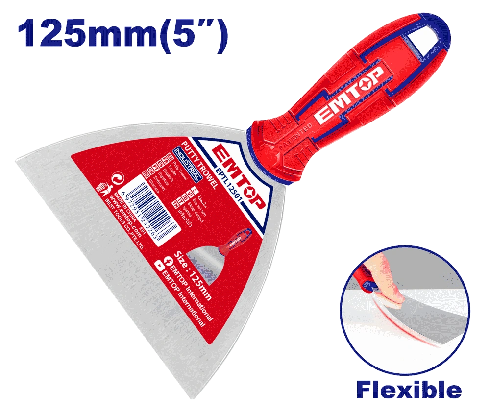 Couteau á mastic 125MM EMTOP EPTL12501