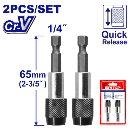Jeu de 2 porte embouts EMTOP ESBT20601