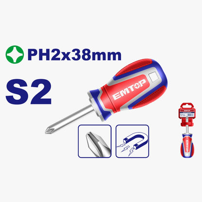 Tournevis PH2*38MM EMTOP ESDPH2038
