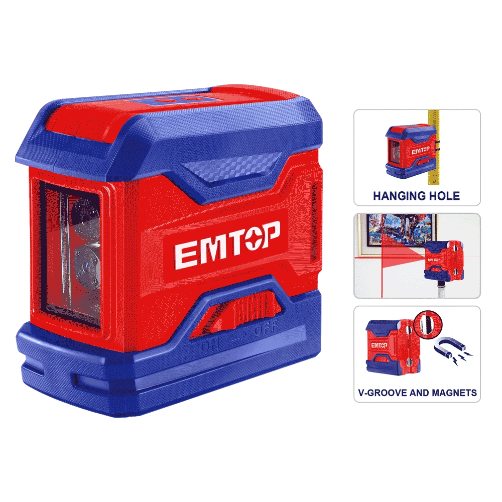 Laser 2 lignes rouge 15M EMTOP ESLE21501
