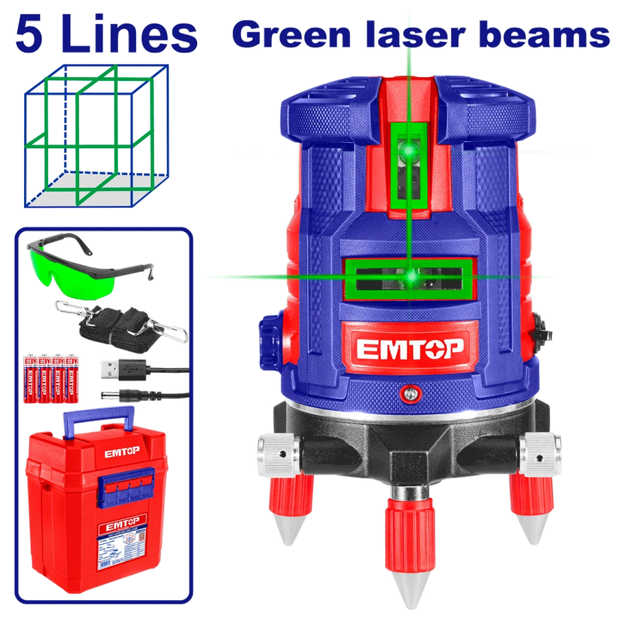 Laser 5 lignes vert 30M EMTOP ESLE53003