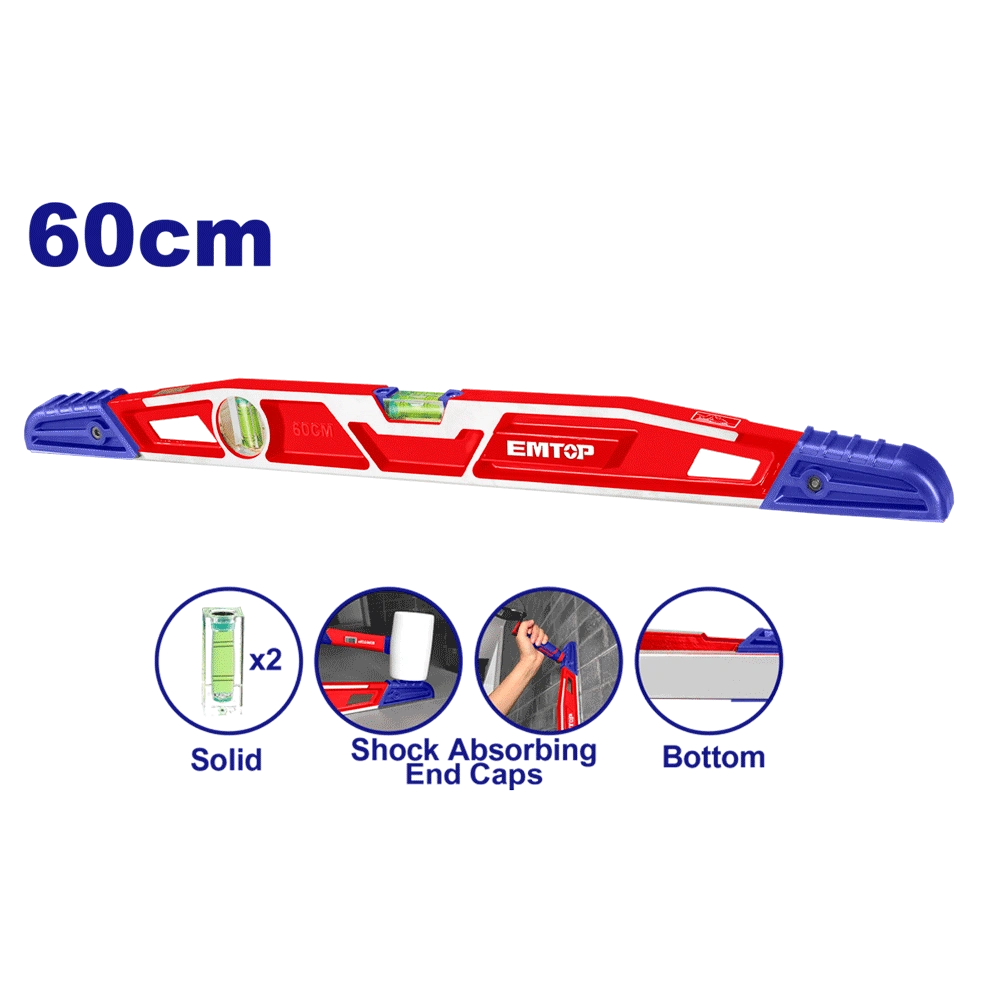 Niveau d’eau antichoc 60CM EMTOP ESLL56001